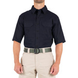 First Tactical Men's V2 Tactical Short Sleeve Shirt Midnight Navy