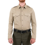 First Tactical Men's V2 Pro Duty Uniform Shirt Silver Tan