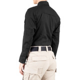 First Tactical Women's V2 BDU Long Sleeve Shirt Black 3
