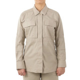 First Tactical Women's V2 BDU Long Sleeve Shirt Khaki