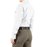 First Tactical Women's V2 Tactical Long Sleeve Shirt White 4