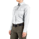 First Tactical Women's V2 Tactical Long Sleeve Shirt White 3