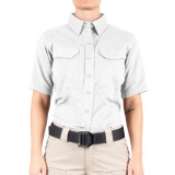 First Tactical Women's V2 Tactical Short Sleeve Shirt White 1
