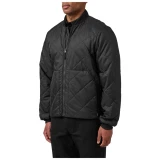 5.11 Tactical Station Jacket, Black, Hands Out of Pockets, Facing Front Left Angle