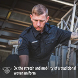 Flying Cross Men's Power Flex Short Sleeve Class A Uniform Shirt 6