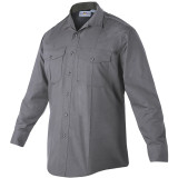 Flying Cross FX Flex 65/35 Poly/Cotton-Mini Rip-Stop Long Sleeve Woven Shirt Oxford Gray