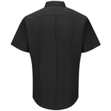 Workrite 730NX45 4.5 oz. Nomex IIIA Short Sleeve Firefighter Shirt Black 2