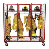 Ready Rack S.O.S. 3 Section Unit - PPE Gear Storage with (6) Helmet Shelves