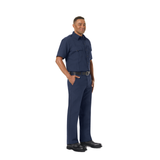 Workrite Men's Classic Short Sleeve Fire Officer Shirt Navy 8
