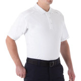 First Tactical Men's Cotton Short Sleeve Polo White
