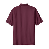 Port Authority Silk Touch Polo with Pocket Burgundy 5