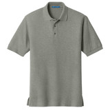Port Authority Silk Touch Polo, Cool Gray, Front