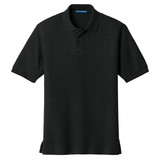 Port Authority Silk Touch Polo, Black, Front