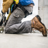 Danner Men's 8 in. Quarry USA Alloy Toe Boot Distressed Brown 9