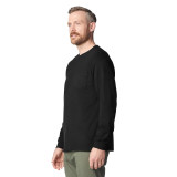 Gildan Ultra Cotton 100% US Cotton Long Sleeve T-Shirt with Pocket Black 3