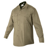 Flying Cross FX Flex 65/35 Poly/Cotton-Mini Rip-Stop Long Sleeve Woven Shirt Silver Tan