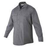 Flying Cross FX Flex 65/35 Poly/Cotton-Mini Rip-Stop Long Sleeve Woven Shirt Oxford Gray
