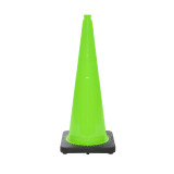 Hi-Way Safety 36 in. 10 lb. Lime Traffic Cone, Black Base