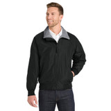 Port Authority Challenger Jacket, True Black / Gray Heather