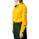 True North Women's Brush Shirt - Plus, On Model, Facing Left Front Angle