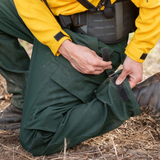 True North Men's Wildland FR Pant - Plus, Crouching in the Field