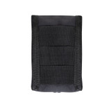 Rothco MOLLE Strobe/GPS/Compass Pouch, Black, Back
