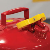 Eagle 5 Gal. Red Steel Safety Can - Flammables, Top View, Other Angle