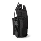 5.11 Tactical Flex Radio 2.0 Pouch Black, Front Facing Left