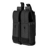 5.11 Tactical Flex Double Pistol Mag Cover Pouch Black, Front Facing Left