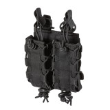 5.11 Tactical Flex Double Pistol Mag Multi Pouch Black, Front Facing Left