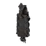 5.11 Tactical Flex Single Pistol Mag Multi Pouch Black, Front Facing Left
