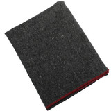 Rothco Wool Rescue Survival Blanket Gray, Top Angled View