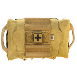 High Speed Gear ReFlex IFAK Medical Roll & Carrier + Phokus Med Refill Kit Coyote Brown