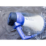 Blue Ocean Rugged Megaphone Blue and White, Floating in Water