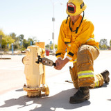 EZ Spanner Adjustable Hydrant Wrench In Use, Wider View