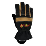 FireCraft 9000 Slimline Leather/Kevlar Structural Gloves w/Gauntlet, Back of Glove