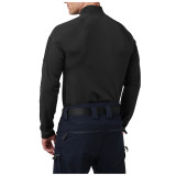 5.11 Tactical V.XI Sigurd Long Sleeve Shirt, Black, Facing Back Left Angle