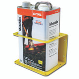 Ziamatic Yellow Gallon Premix Holder, Shown with White Container (Container not included)