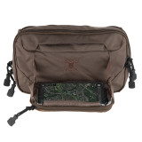 Vertx S.O.C.P. Tactical Fanny Pack, Cedar Brown, Phone Compartment