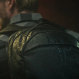 Vertx Urban Ghost 20L Backpack, Black, Worn on Man Facing Back Left Corner