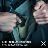 Vertx Urban Ghost 20L Backpack, Black, Stretch Side Pockets