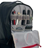 Vertx Urban Ghost 20L Backpack, Black, Open Front, Filled with Accessories (Accessories not included)