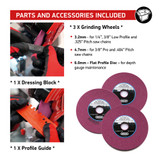 Oregon Professional Compact 120V Bench Grinder, Included Parts & Accessories