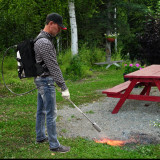 Red Dragon Back Pack Torch Kit with Squeeze Valve, Used on Gravel