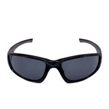 Radians Crossfire RPG Premium Safety Eyewear, Crystal Black Frame / Smoke Lens, Facing Forward