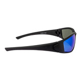Radians Crossfire RPG Premium Safety Eyewear, Matte Black Frame / Blue Mirror POL Lens, Facing Right