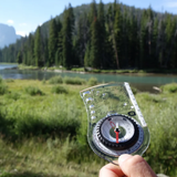 Brunton TruArc 10 Compass, Shown in the Woods