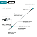 Makita 40V Max XGT 10 in. Telescoping Pole Saw Kit, Saw Kit Details