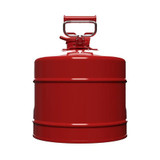 Justrite 5 Gal. Red Type II AccuFlow Safety Can with 5/8 in. Hose, Facing Back