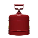 Justrite Red 2-Gallon Type I Safety Can, Back